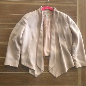 LC Lauren Conrad Nude 3/4 Sleeves Blazer SZ 6
